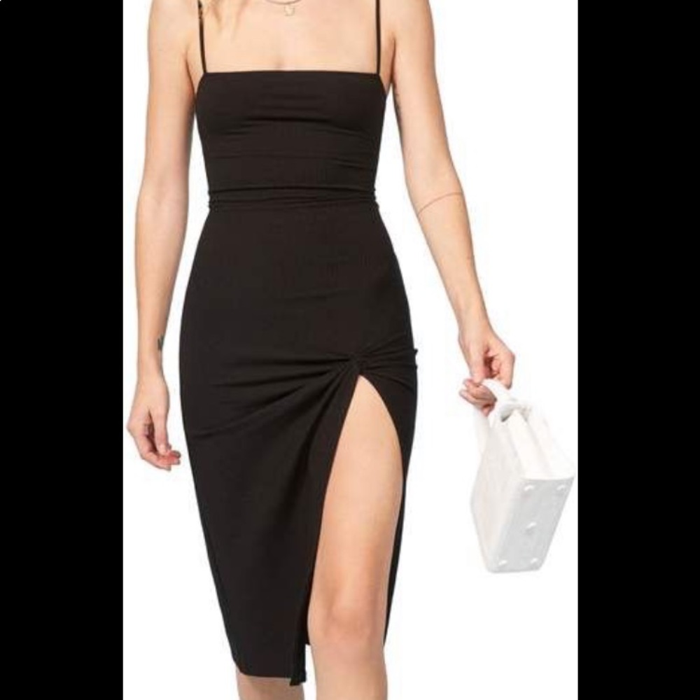 Reformation cotton ribbed dress